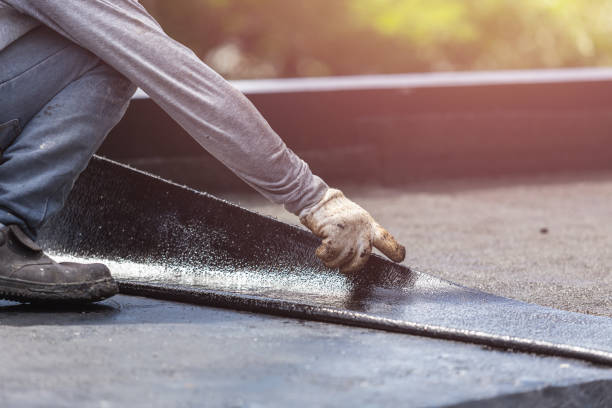 Professional Basement Waterproofing technician working in Pomona, KS